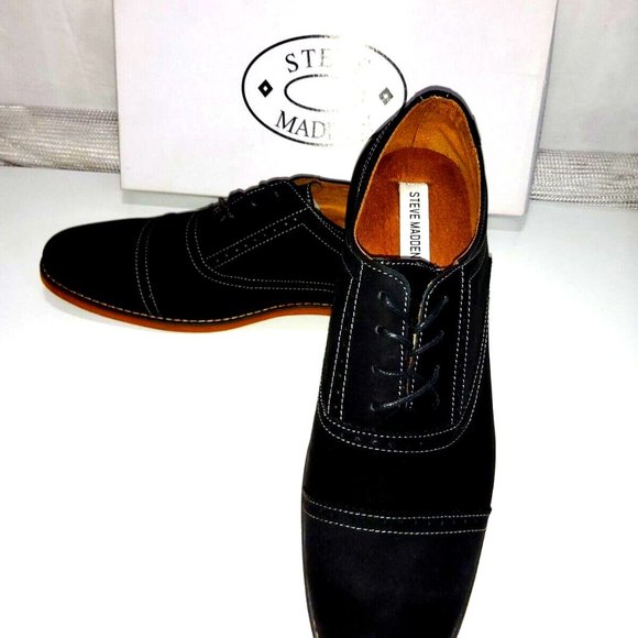 Casual Shoes Steve Madden Oxford Shoes Steve Madden Leather Black